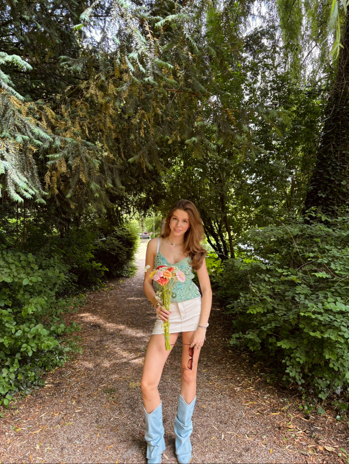 “Mermaid” top green