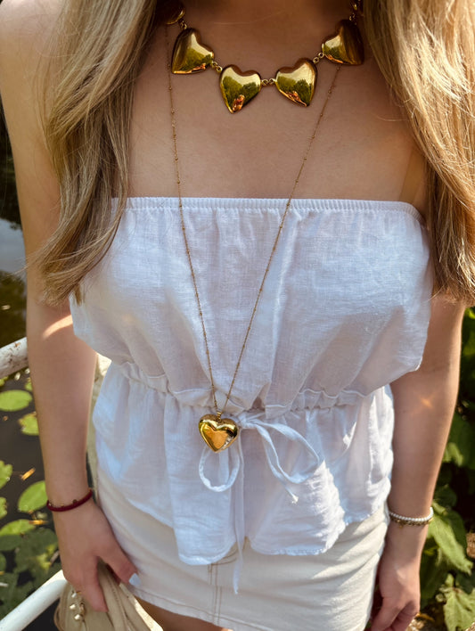 “Golden glow” necklace