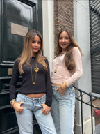 “Lune Cashmere” Top pink